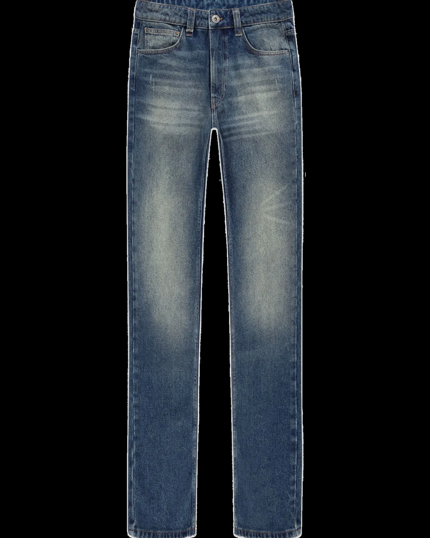 Heren Straight Jeans Blauw