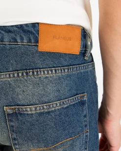 Heren Straight Jeans Blauw