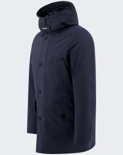 Heren Stretch Arctic Parka Blauw