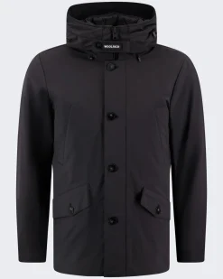 Heren Stretch Arctic Parka Zwart