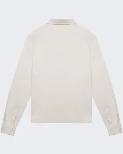Heren Supima Polo Zip Collar L/S