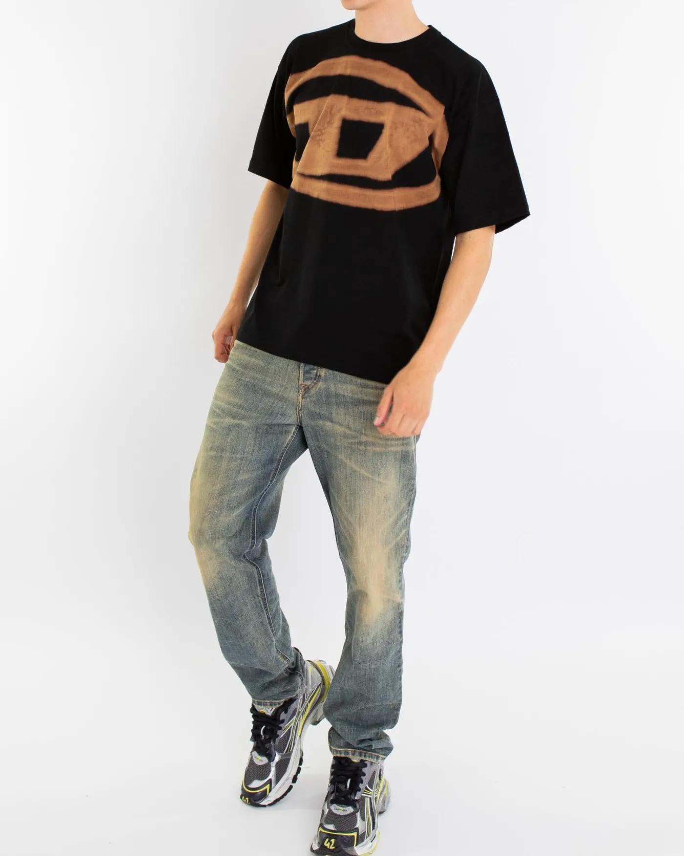 Heren T-Boxt-Bleach T-Shirt Zwart