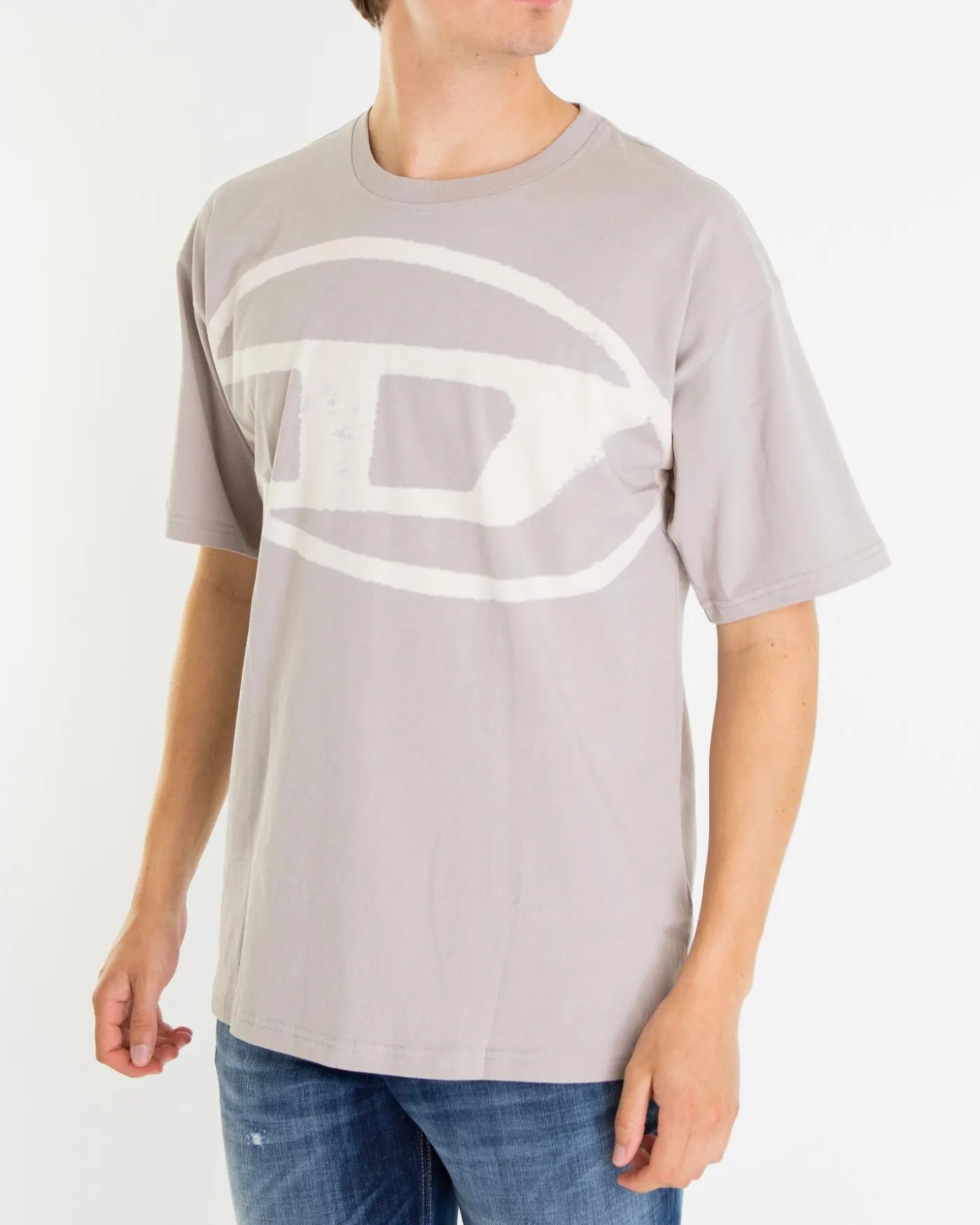 Heren T-Boxt-Bleach T-Shirt Grijs