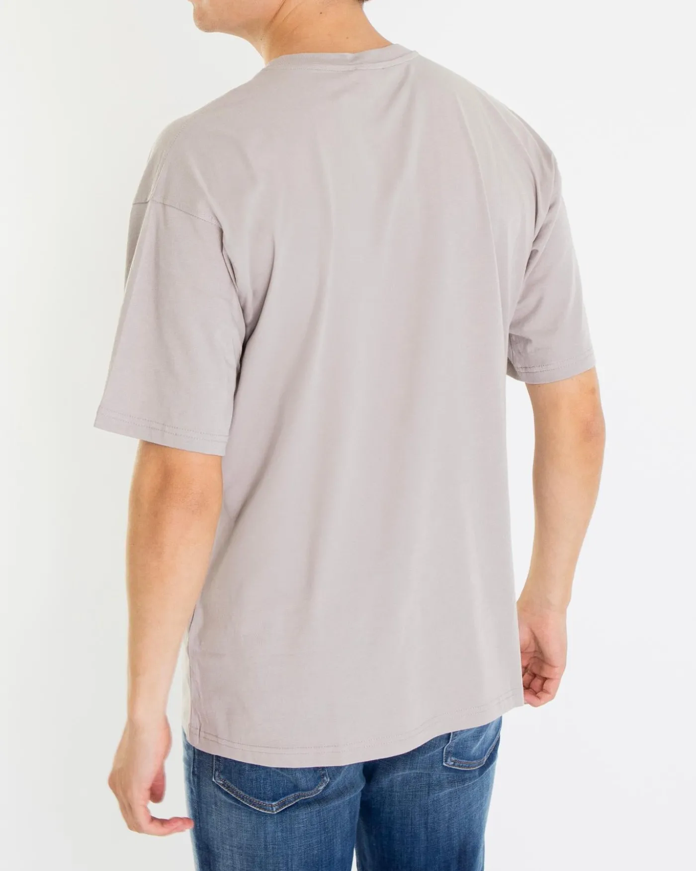 Heren T-Boxt-Bleach T-Shirt Grijs