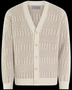 Heren Torsades Bicolor Vest Wit