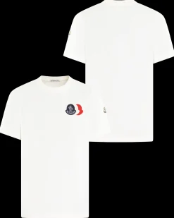Heren Tricolor Logo T-Shirt Wit