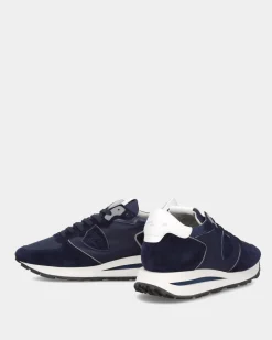 Heren Tropez Haute Sneaker Blauw