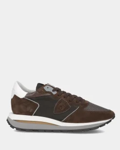 Heren Tropez Haute Sneaker Bruin