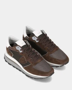Heren Tropez Haute Sneaker Bruin