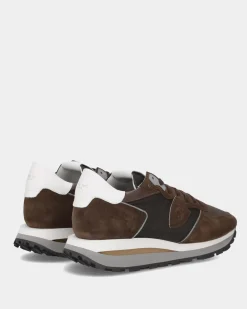 Heren Tropez Haute Sneaker Bruin