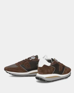 Heren Tropez Haute Sneaker Bruin