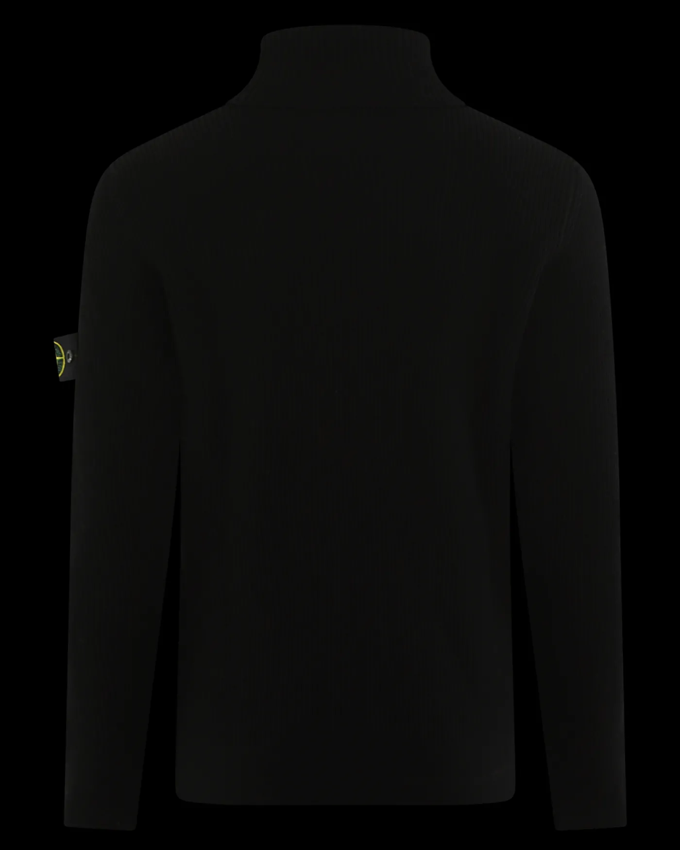 Heren TurtleNeck Full Rib Zwart