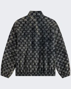 Heren Velvet Track Jacket Blauw