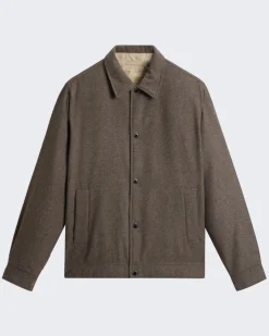 Heren Wool Keating Shirt Jack Grijs
