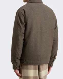 Heren Wool Keating Shirt Jack Grijs