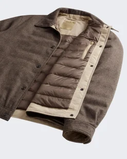 Heren Wool Keating Shirt Jack Grijs