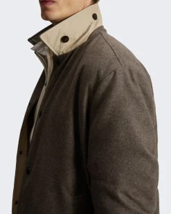 Heren Wool Keating Shirt Jack Grijs