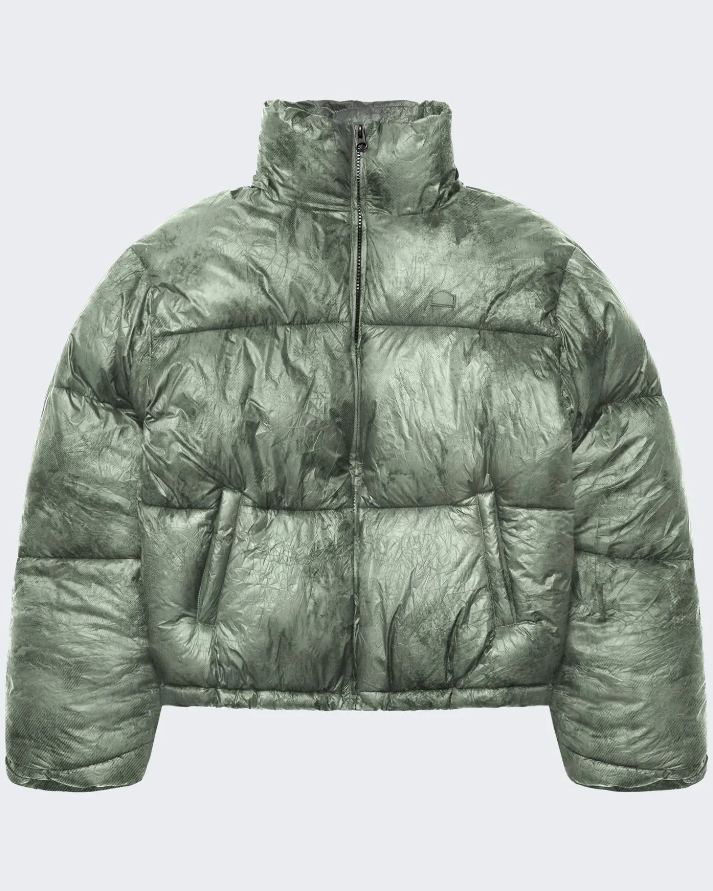 Heren Wrinkled Puffer Jacket