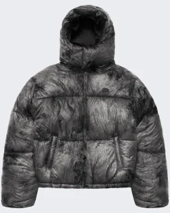 Heren Wrinkled Puffer Jacket