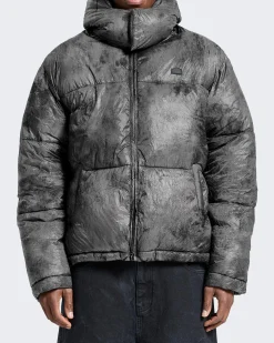 Heren Wrinkled Puffer Jacket