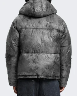 Heren Wrinkled Puffer Jacket