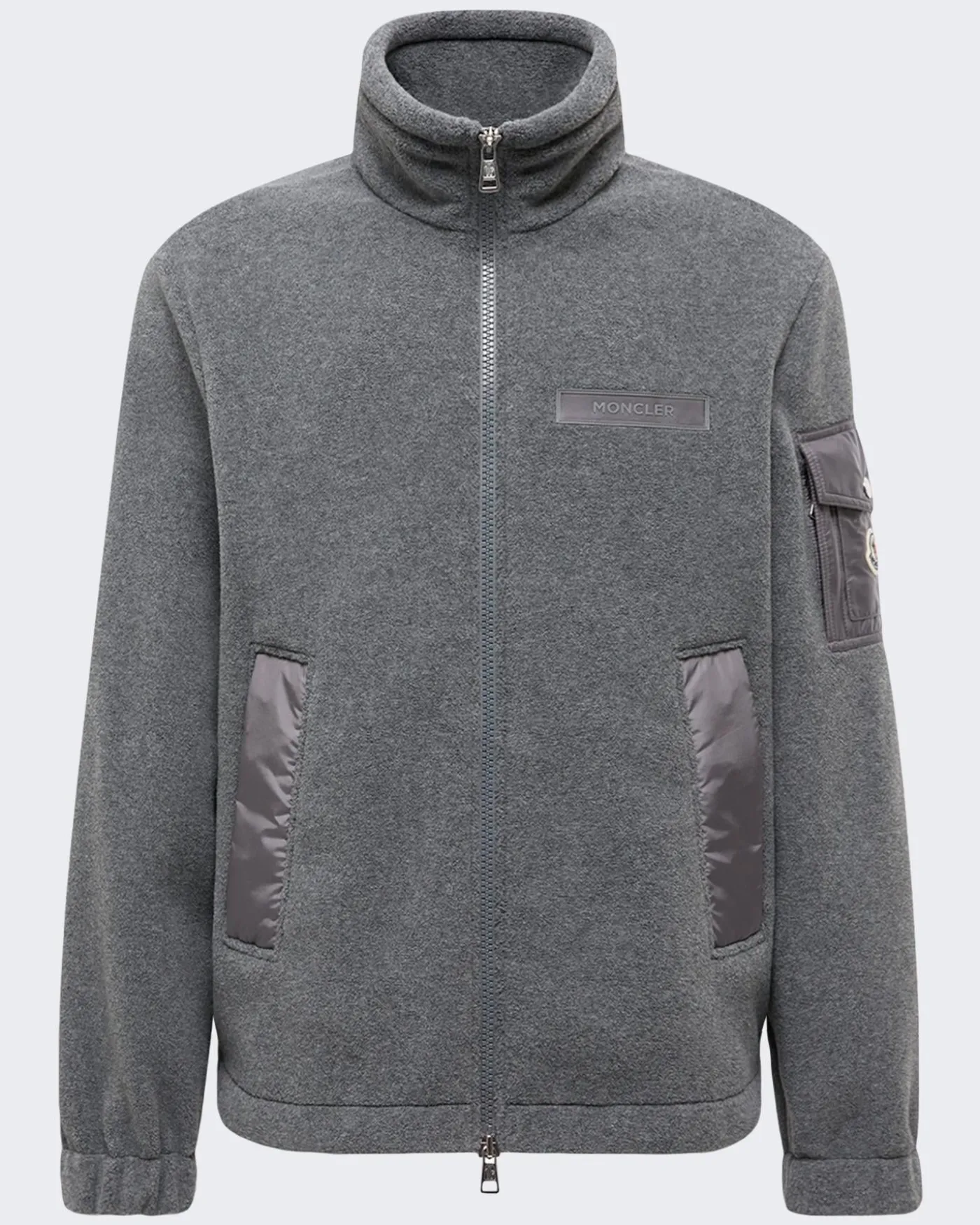 Heren Zip Up Cardigan Grijs