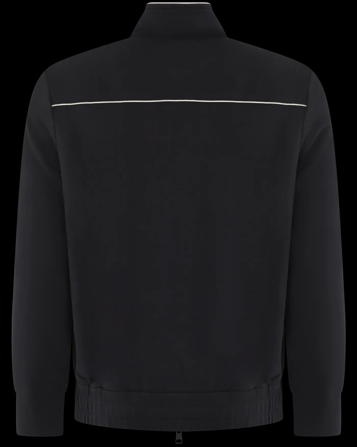 Heren Zip Up Cardigan Zwart