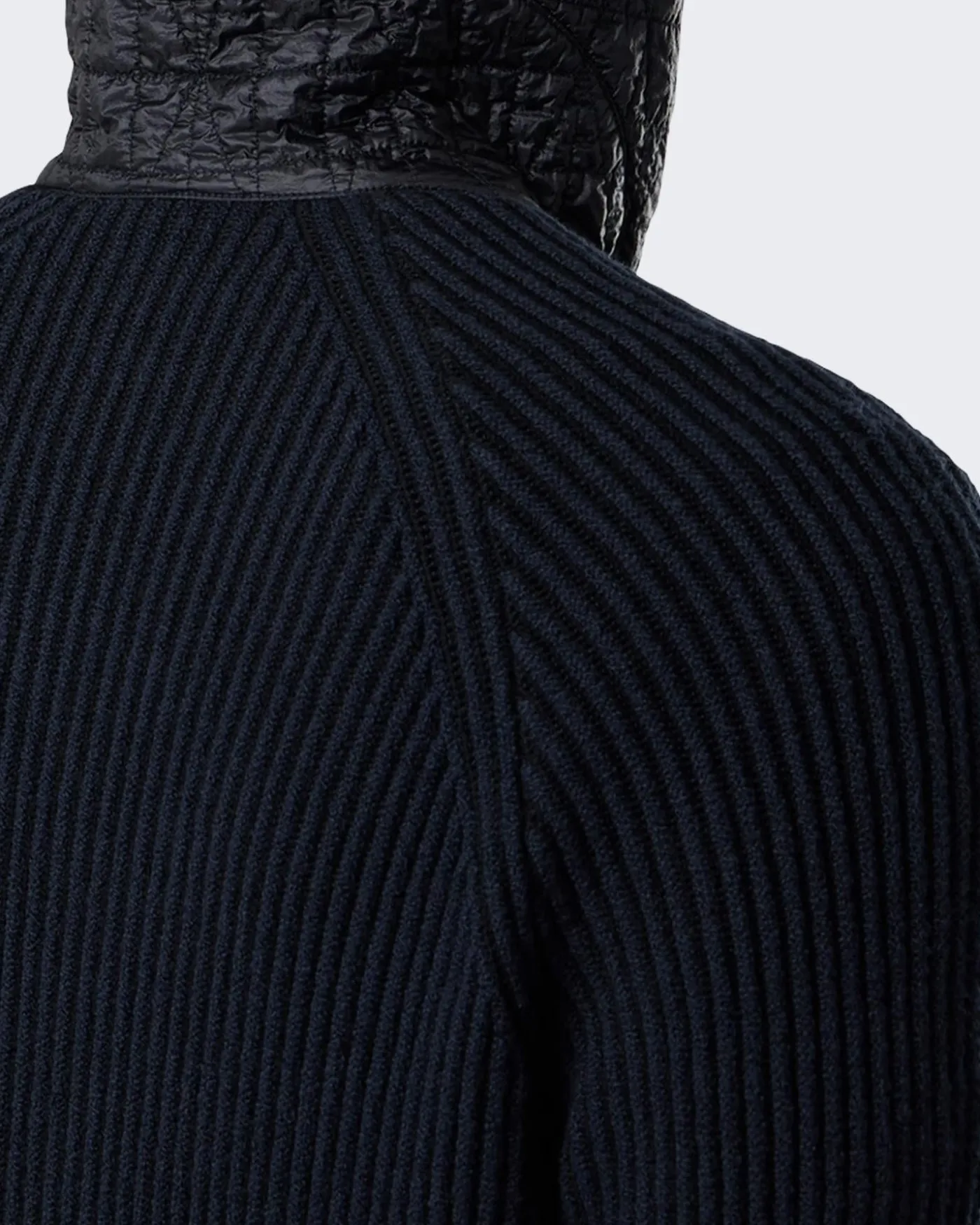 Heren Zip-up Hooded Sweater Blauw