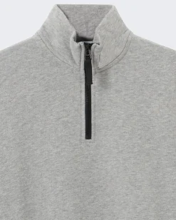 Kids Haf-Zip Sweater Grijs