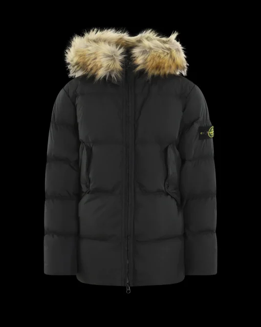 Kids Short Parka Zwart