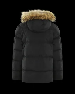 Kids Short Parka Zwart
