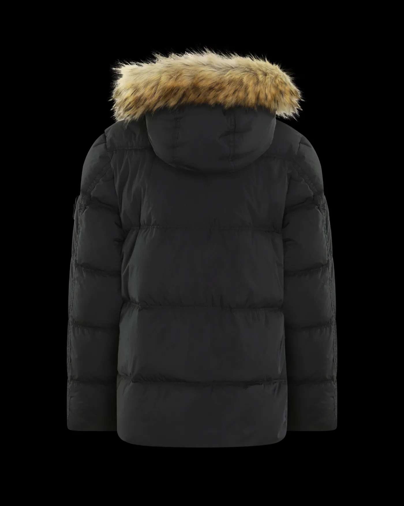 Kids Short Parka Zwart